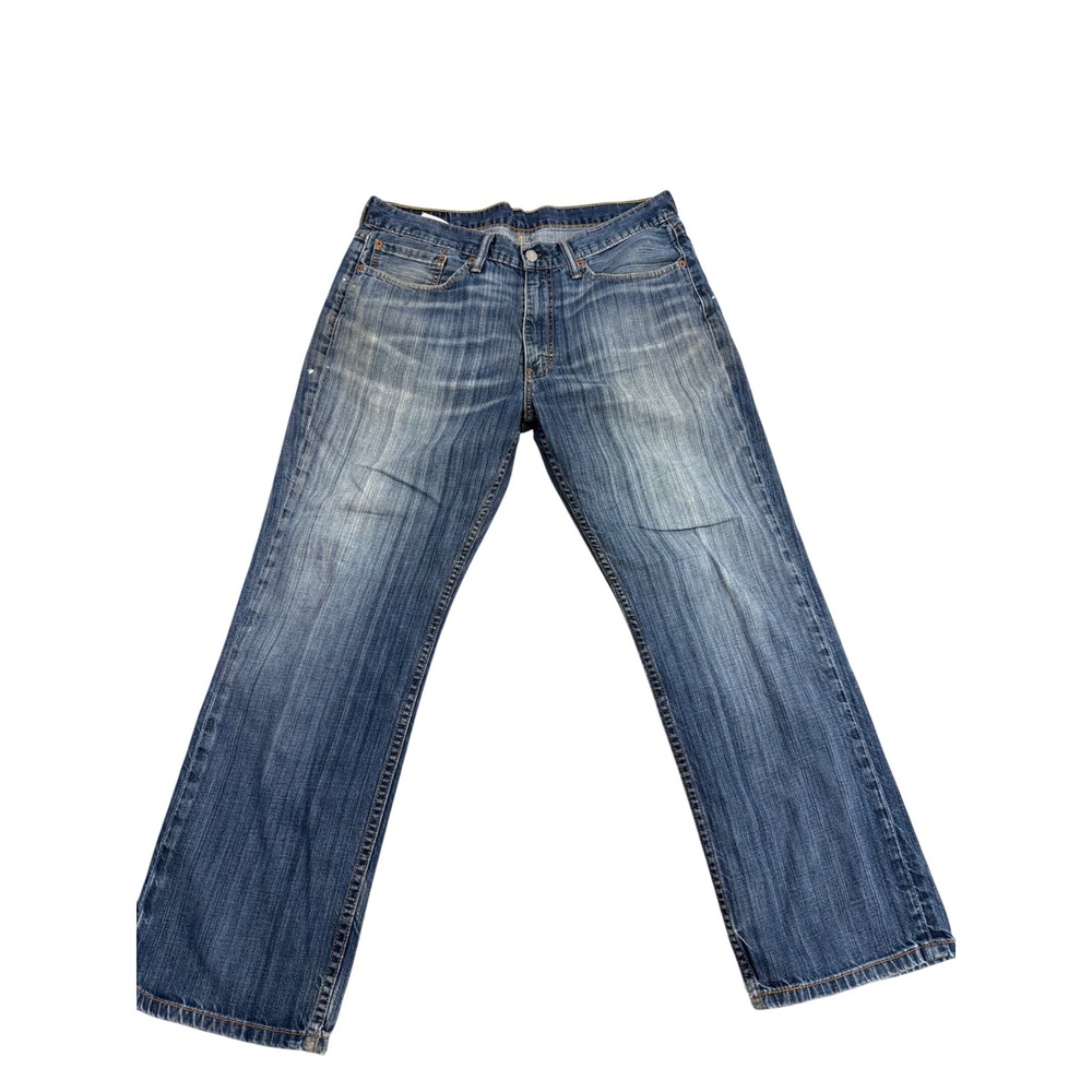 Levis 514 Straight Fit Mens Jeans W36 L29 Medium Wash Denim Blue 00514-0541